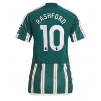 Manchester United Marcus Rashford #10 Fußballbekleidung Auswärtstrikot Damen 2023-24 Kurzarm